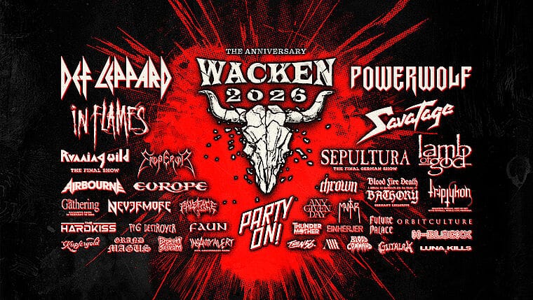 Wacken Open Air 2026: 35 Bandas Confirmadas